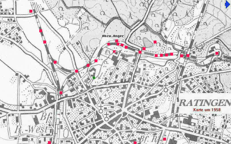 Teilkarte1 Ratingen bis Papierm�hlenweg