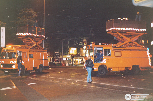 Rheinbahn Oberleitung Belsenplatz