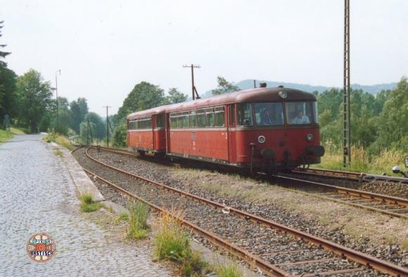 Einfahrt als Zug-Nr. 5811 in Gersfeld