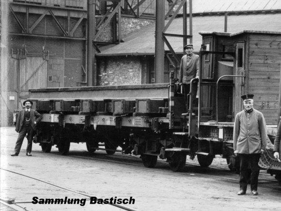 4-achs Flachwagen mit Bremserhaus